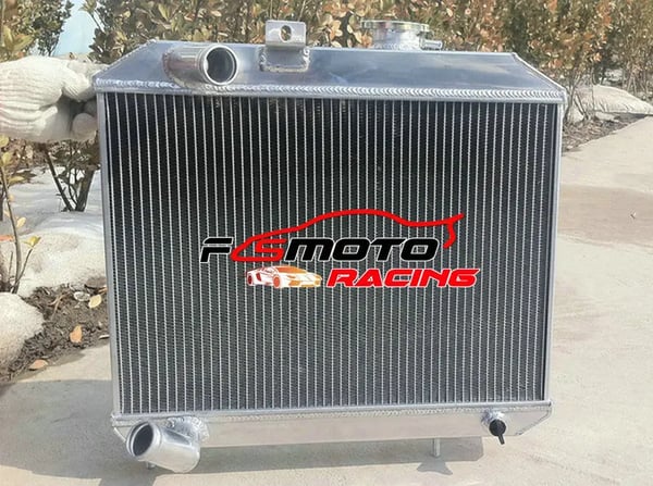 Radiator og Blæser, Kerne Størrelse 495mm x 350mm x 52mm, Samlet Størrelse 505mm x 445mm x 70mm, Indløb/Udløb 38mm, 3 Rækker