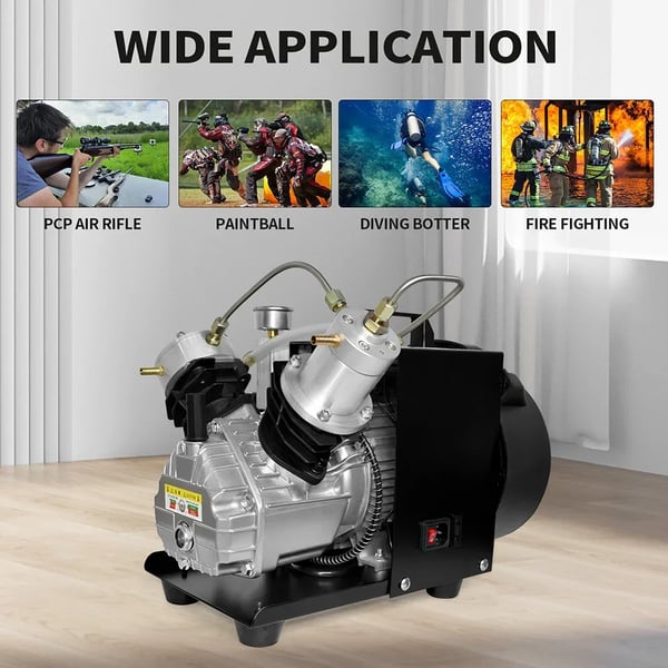 PCP Luftkompressor, Automatisk Aktiveret, Effektivt Kølesystem,Kan rumme 6,8L, 220V