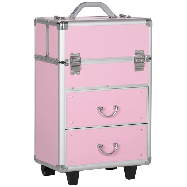 Makeupväska, bärbar design, säker låsning