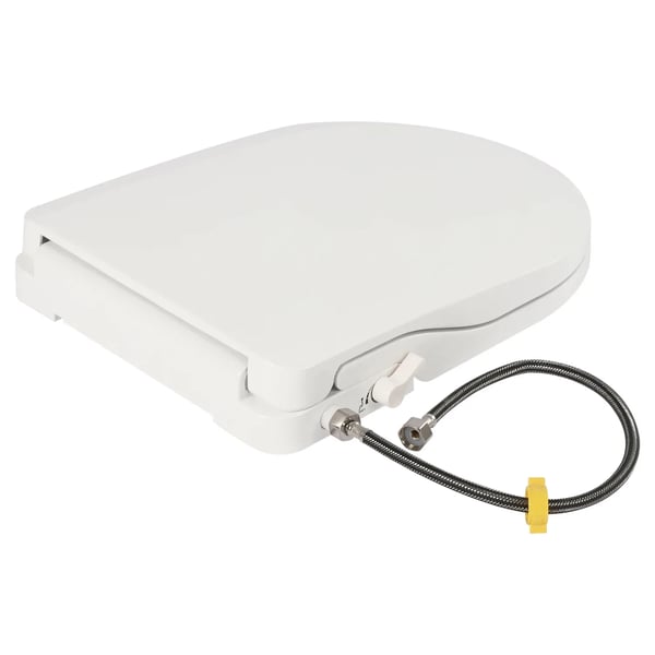 Bidet-wc-istuin, kaksoissuuttimisto, ergonominen muotoilu,VALKOINEN, EU Plug