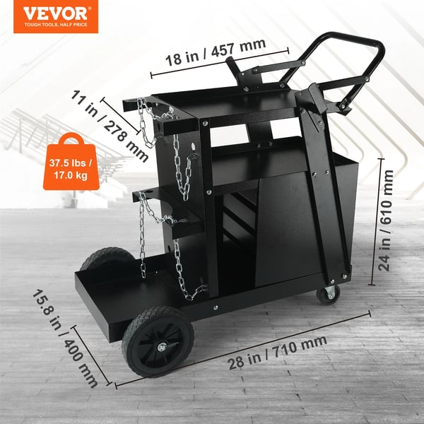Svejsvogn, 2-niveau design, 4 skuffer,WT-78-A