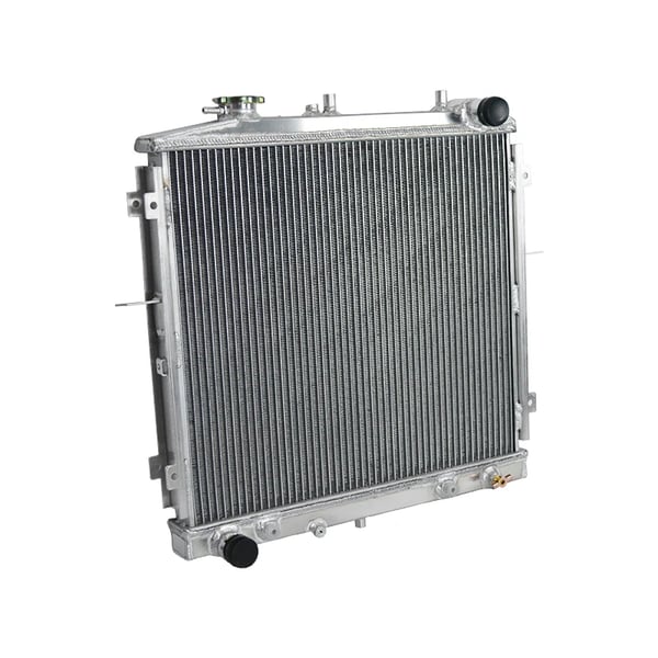 Radiator, legering aluminium, frontplacering, forbedret køleeffektivitet