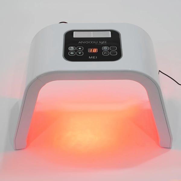 LED Kasvomaski, 7 Nano Valoaaltotaajuutta, Punainen Sininen Vihreä Valoterapia