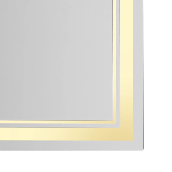 Badrumsspegel, dimbar LED-belysning, touchkontroll,Silver
