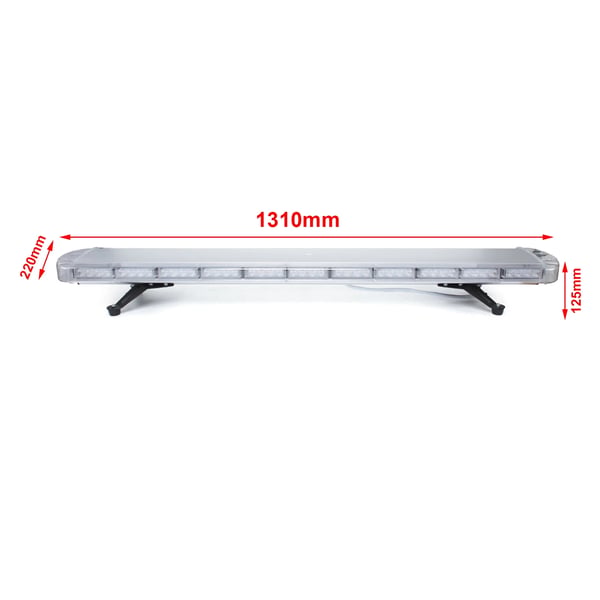 LED Strobelys, 96 LED'er, 16 Strobe-tilstande, 36W effektudgang, holdbart plastikhus, 12V DC kompatibilitet