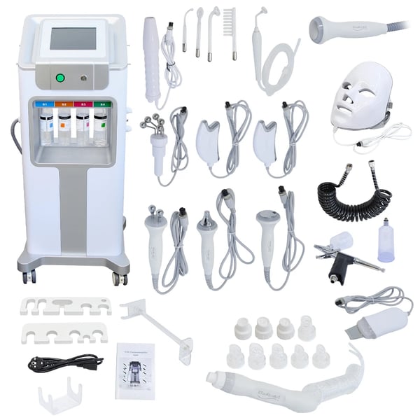 Hydro Skin Scrubber, Ansigtsrens, Hudfornyelse,12in1, EU
