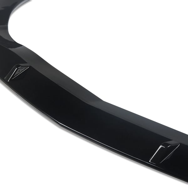 Front Bumper Lip Splitter, AMG Stil Design, Holdbar ABS Konstruktion,Glansende sort