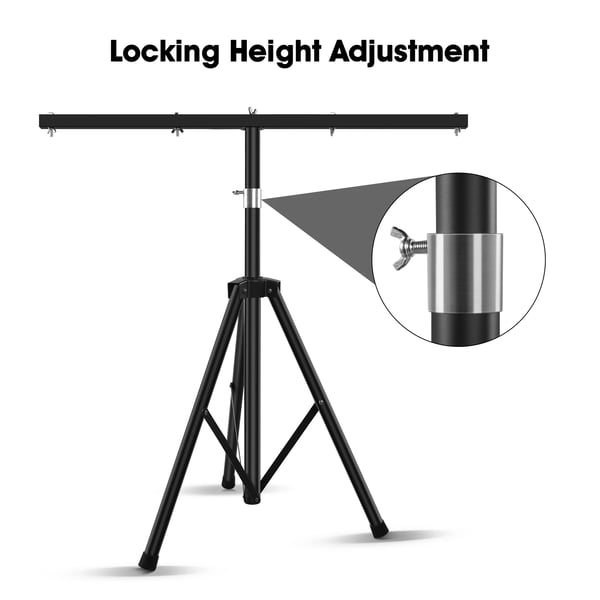 LED Par Lygter Stativ, Justerbart Tripod, Robust Jernkonstruktion, Universel Kompatibilitet