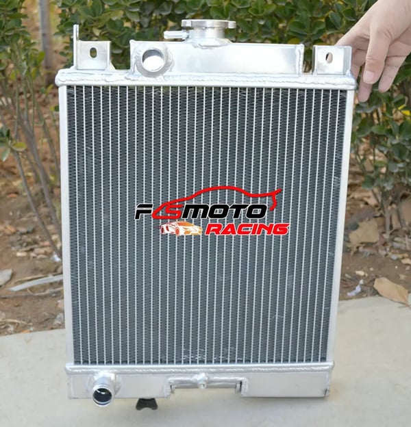 Radiator, Aluminium, 350mm x 330mm x 40mm, Φ1.125" Indløb/Udløb, Kompatibel med Suzuki Swift GTi 1989-1994, 2 Rækker