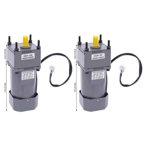AC Gear Motor, Justerbar Hastighed 0-270 RPM, Inkluderer Reducer og Beslag