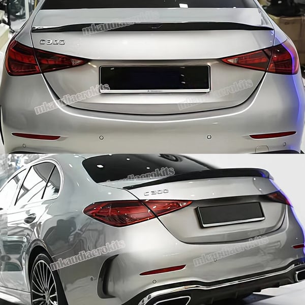 Bakspoiler, Aerodynamisk Design, Hållbart Material,Glansig svart