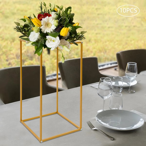 Blomsterstandssæt, Premium Stålmateriale, Geometrisk Rektangulær Holder, 20 kg Vægt, Moderne Stil, Alsidig til Begivenheder