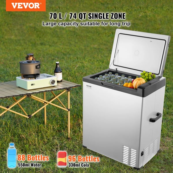 Bilkøleskab, 70L kapacitet, 80W, smarte kontrolmuligheder,75L
