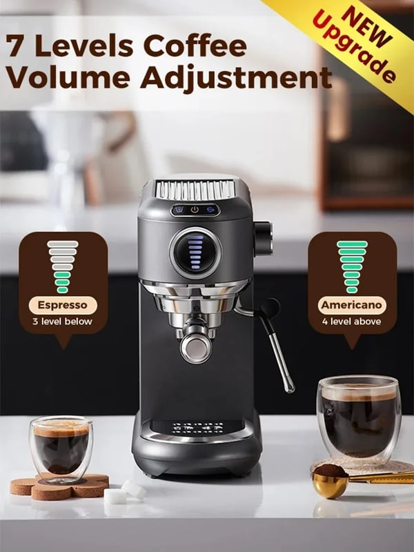 Cafelffe Kaffemaskine, Alsidig 4-i-1 Funktionalitet, 19 Bar Espresso Tryk,EU