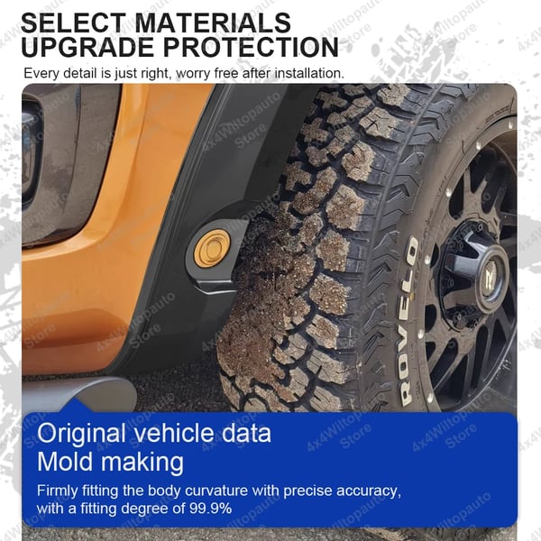 Fender Flares, Skræddersyet til Ford Ranger T8, Nem Installation,FORD RANGER T8