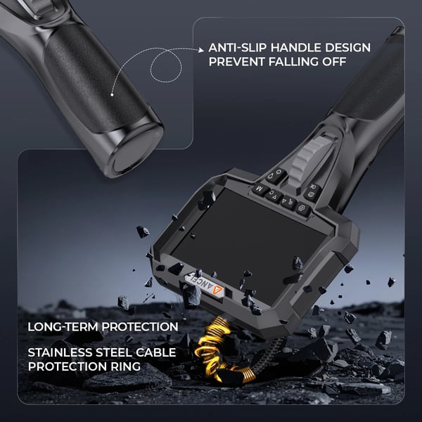 Endoskop, HD1080P Kamera, Fleksibelt Inspektionsværktøj,ANCEL AN301, 1.6M, 6.5mm