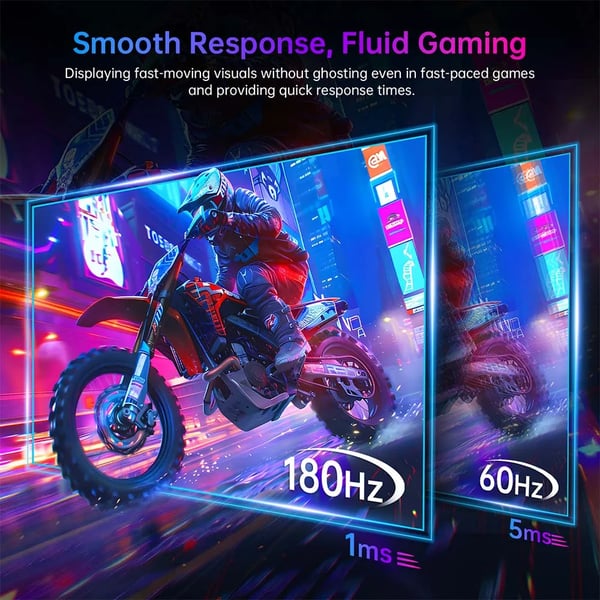 Spelmonitor, Snabb IPS-panel, 180Hz uppdateringsfrekvens,KTC H24F8
