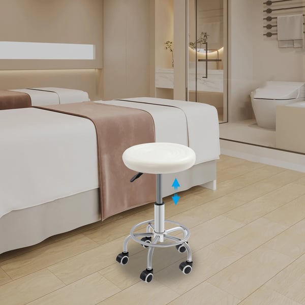 Rullstol, Höjdjusterbar, Slitstark Design, VIT