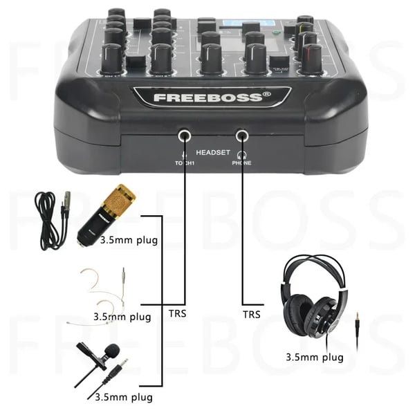 Äänimikseri, Bluetooth-yhteys, 99 DSP-efektiä,EU-pistoke