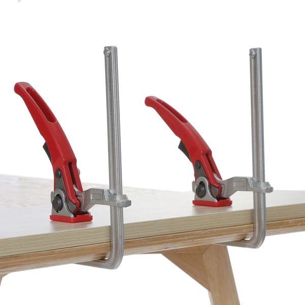 Track Saw Klemmer, 220KG Klemkraft, Hurtig Ratch Design, Holdbart Legeret Stål