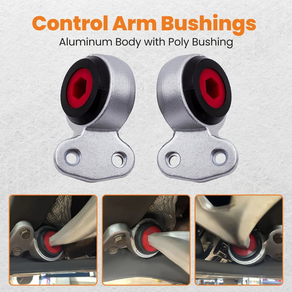 Kontrolarm Bushings, Polyurethan Materiale, Varelængde 23 cm, Varebredde 14 cm, Varehøjde 3 cm, Kompatibilitet E46 E85 325i 330i Z4