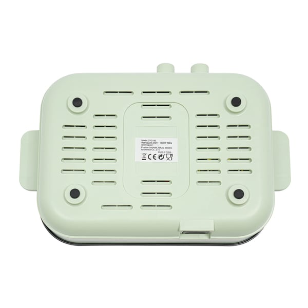 Elektrisk Stegepande, 1300W Effekt, Dobbelt Temperaturkontrol,grøn