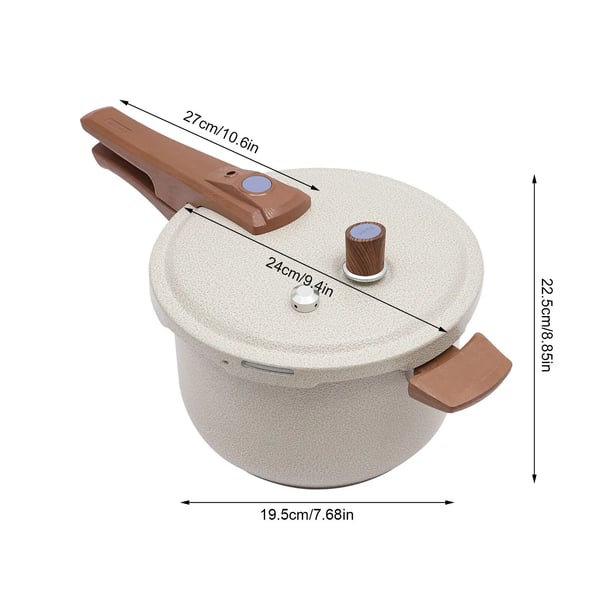 Trykkoger, Multi-sikkerhedsfunktioner, Effektiv madlavning,Beige