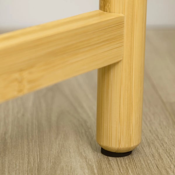 Plante Støtte, Træmateriale, Holdbart Design,Naturlig Hvid, 28X28X80 cm