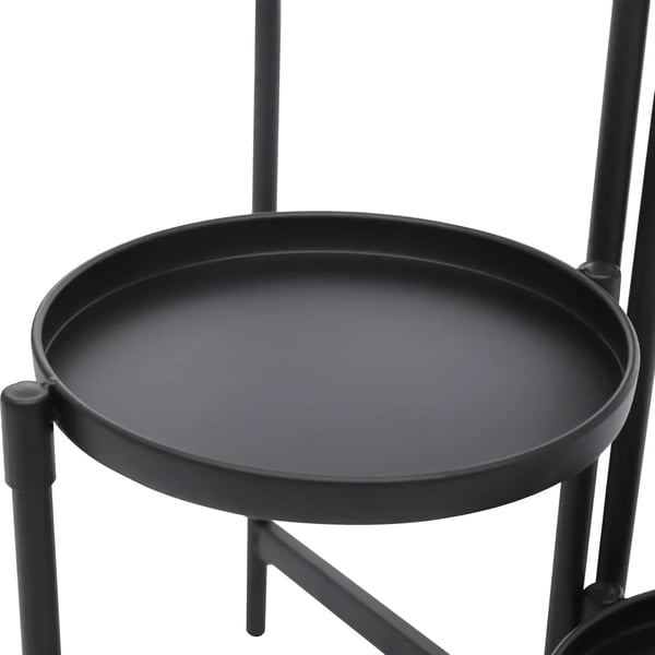 Plantebord, 5 niveauer, kulstofstål, højde mellem niveauer: 16 cm til 79,8 cm, vægtkapacitet pr. niveau: 9,07 kg, samling påkrævet