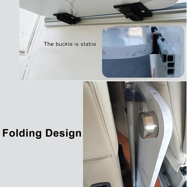 Foldbare Bordben, Aluminiumlegering, 28,5 tommer Højde, Dobbelt Guide Skinner, RV og Båd Kompatibel, Understøtter 220 lbs