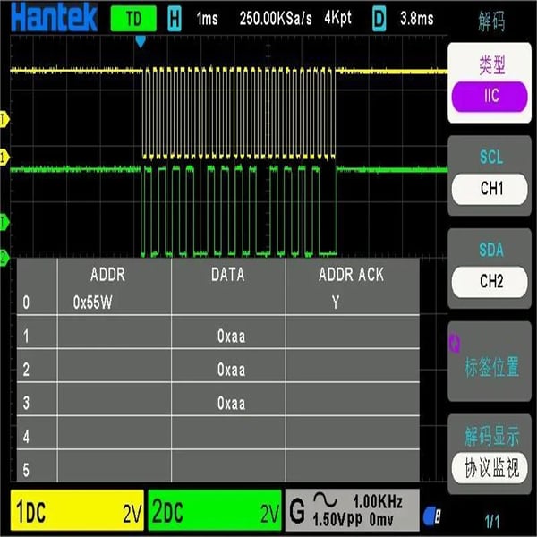 Digitalt Oscilloskop, 2 Kanaler, 150 MHz Båndbredde,DSO2D15