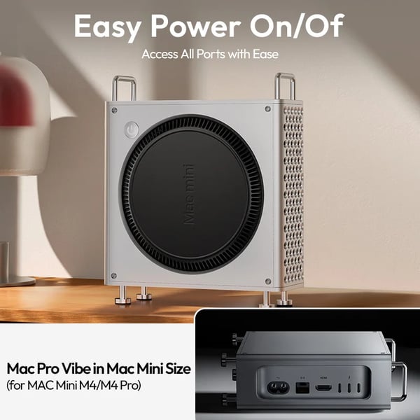 Mac Mini Cover, Holdbar Aluminium Design, Effektiv Varmeafledning,QT01 Kasse