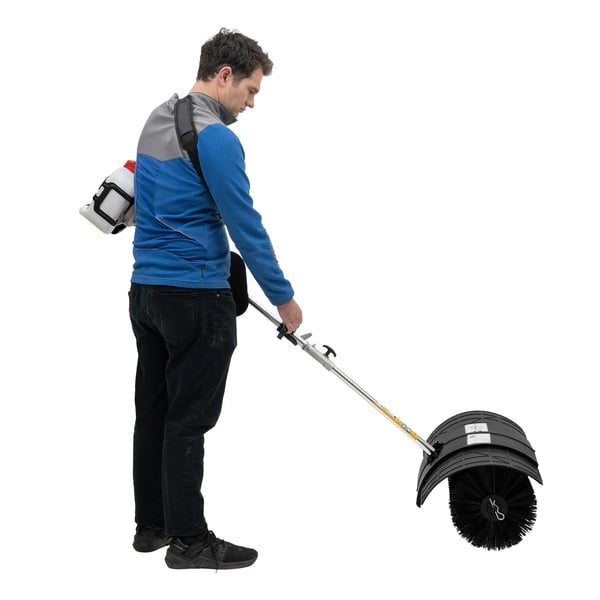 Bensiini-powered kävelyyn käytettävä harja, 2.3HV moottori, 58cm harjan leveys,Bensiini