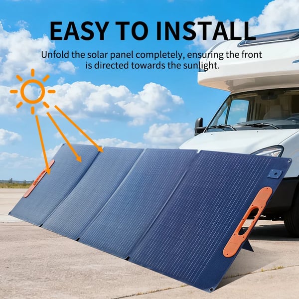 Solpanel, Flexibel Design, Hög Effektivitet,SP200w