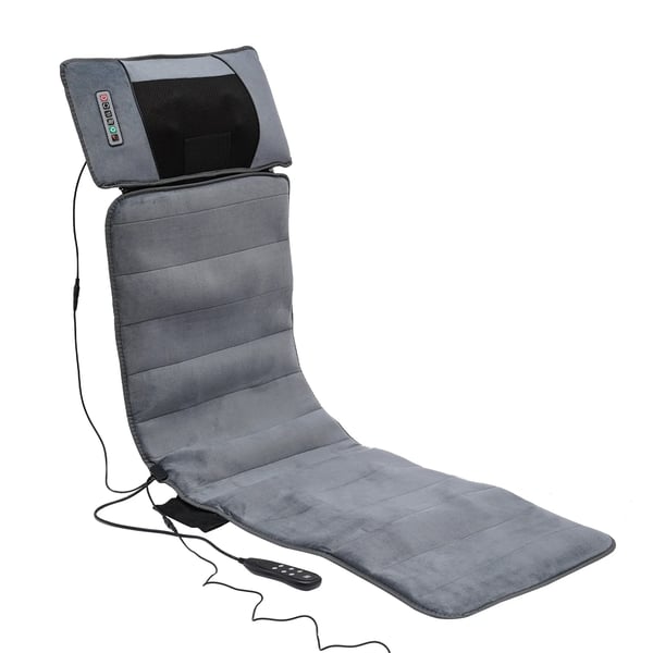 Massagemåtte, Aftagelig Nakke pude, Vibrerende Funktioner,EU Stik, Grå