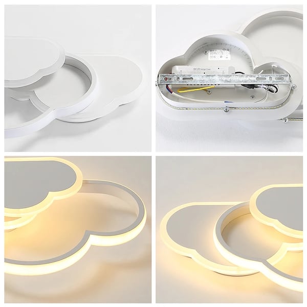 Loftlampe, Justerbar Lysstyrke, Moderne Design,M, ændrebar, HVID