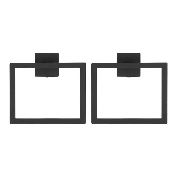 Badrumsaccessoarer Set, 10-delars Komplett Kit, Modern Design,svart
