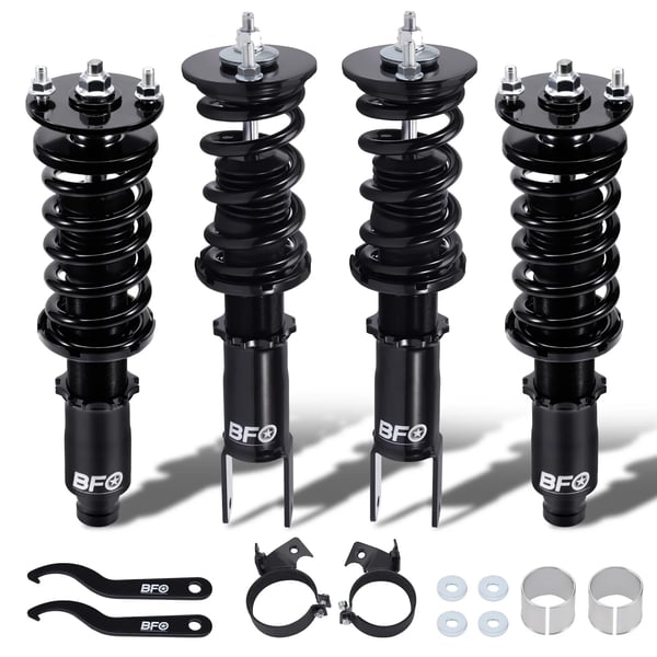 Coilovers, Stål, Længde 63 cm, Bredde 51 cm, Højde 21 cm, Fjedersats 8 kg/mm