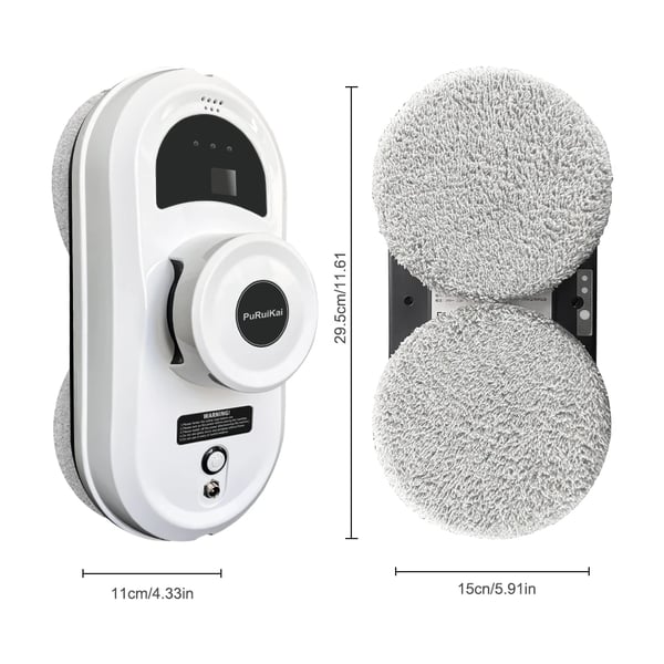 Vinduespudserrobot, Intelligent Kantregistrering, Effektiv Rengøringsmetode,EU, PRK-N01, Ja