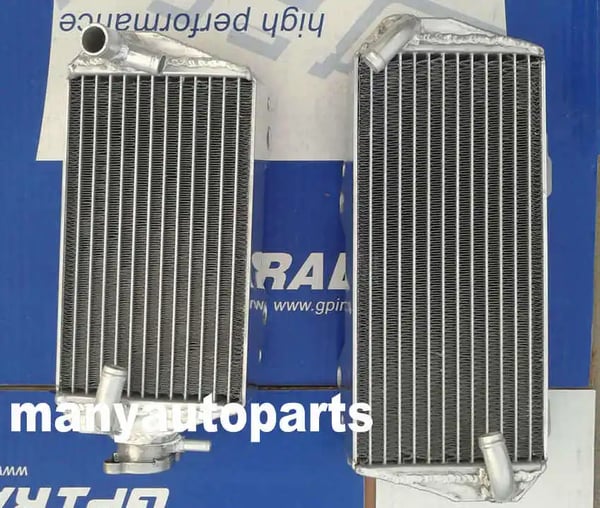 Aluminiumkøler til Suzuki RMZ450, Øget kølekapacitet, Kraftig design, Poleret finish