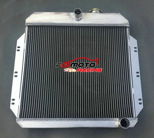 Radiator, Aluminiumkonstruktion, Kerne størrelse 548mm x 480mm, Samlet størrelse 665mm x 610mm, Passer til 1960-1962 Chevy/GM, 30% Øget Køling