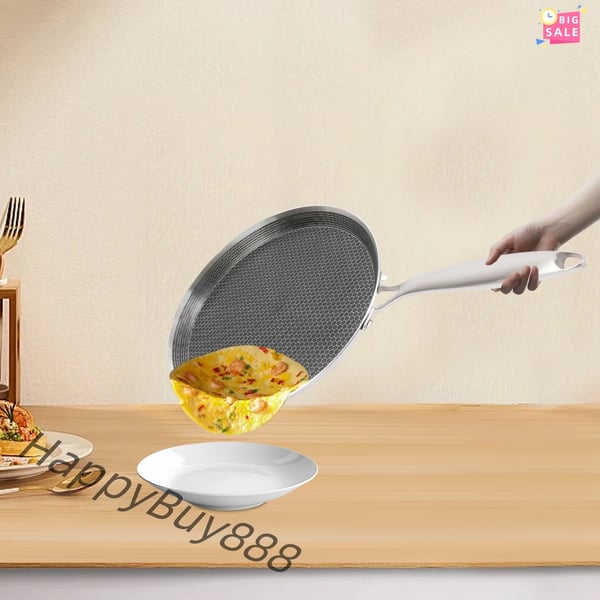 Stegepande, Non-Stick Overflade, Holdbar Konstruktion,sort