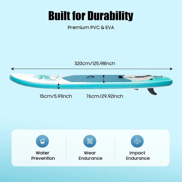 Stand-Up Paddle Board, Justerbart Paddle, Høj Belastningskapacitet,Som vist