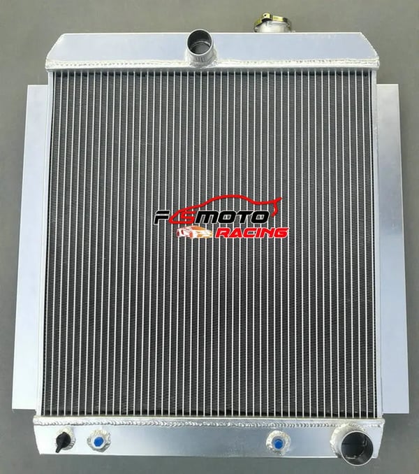 Aluminium Radiator, Kerne Størrelse 20 x 19 x 2,2 tommer, Samlet Størrelse 22,8 x 25,4 x 4,9 tommer, Øverste Indløb 1-1/2 tomme
