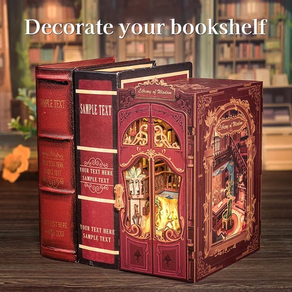 Bogkrog Kit, DIY Samling, Unik Skrivebordsdekoration,Biblioteket af Visdom