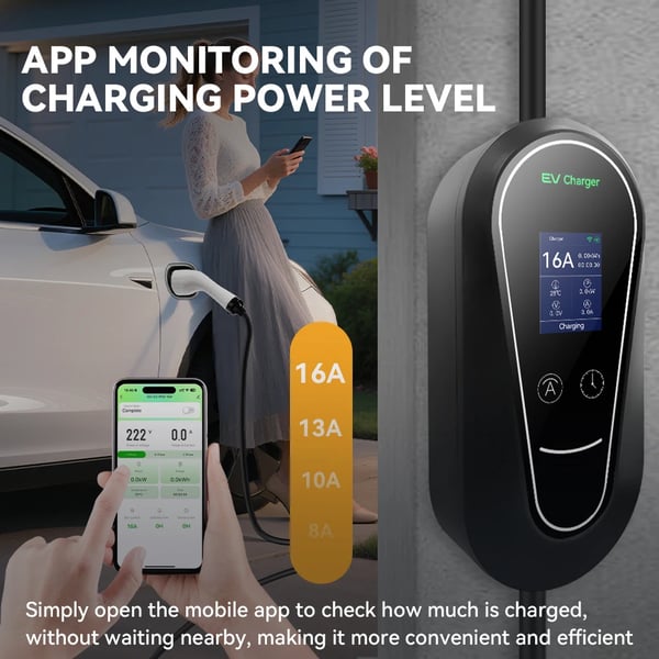 Sähkölatauslaite, APP-ohjaus, 3,5 kW teho,TYYPE2 3.5KW 16A APP