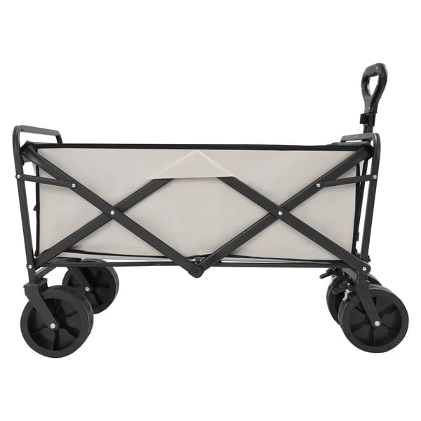 Foldbar håndvogn, 115 kg kapacitet, holdbart design,Khaki