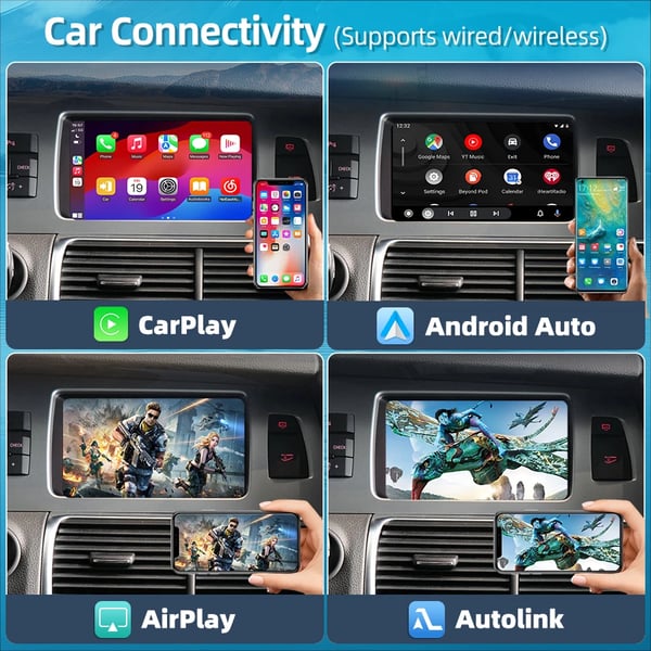 Liitännäisadapteri, langaton CarPlay, Android Auto -yhteensopivuus,MMI 3G