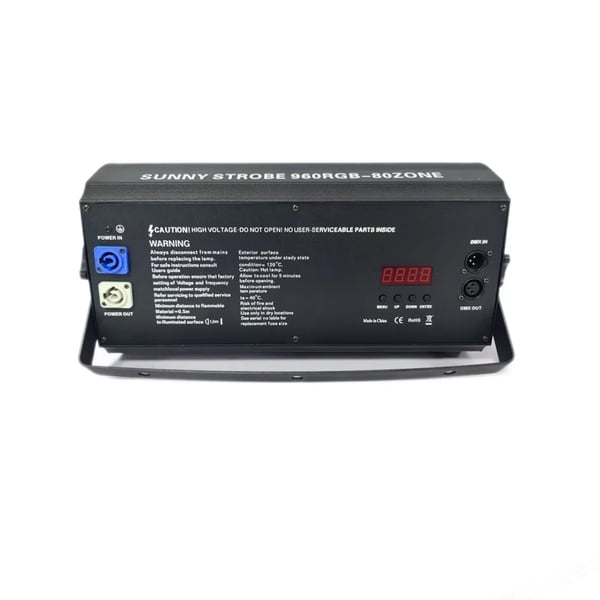 Strobe Lys, RGB Segmenteret, DMX-512 Kontrol,2 Lygter 1 Flycase