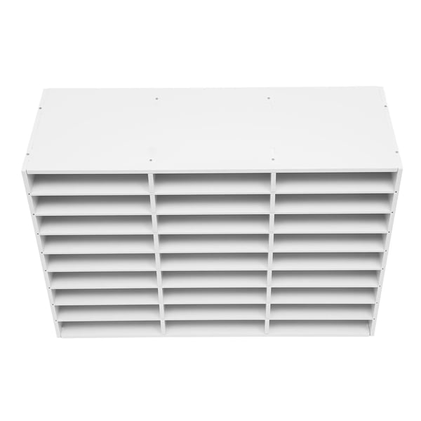 Desktop Litteraturorganisator, Stor Opbevaringskapacitet, Holdbar PVC-konstruktion,HVID